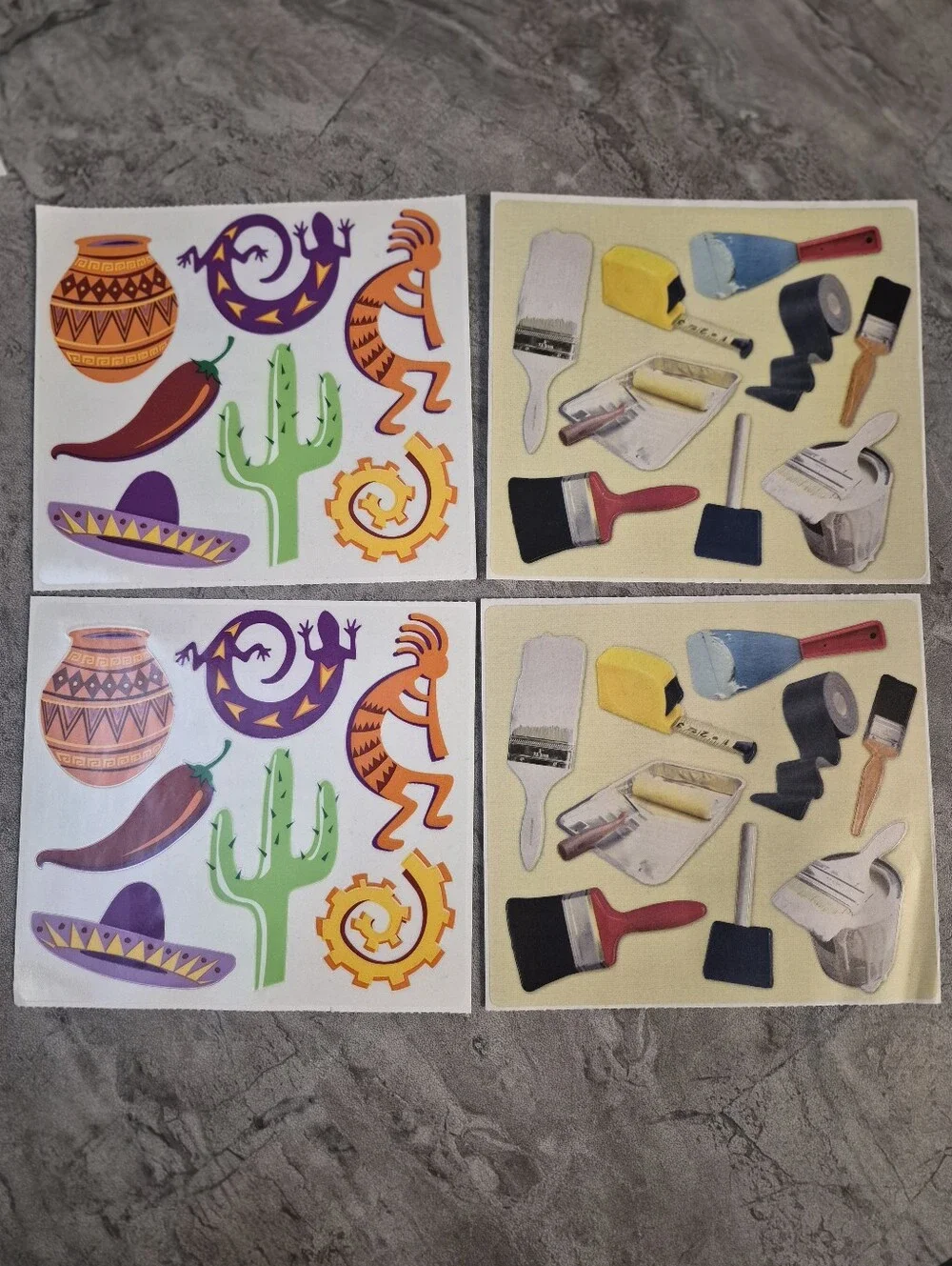Variety Of 20 Sheets Of Stickers.